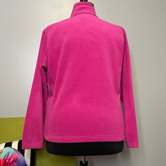 Columbia Pink Fleece Full Zip Up Jacket 1X - Picture 5 of 5